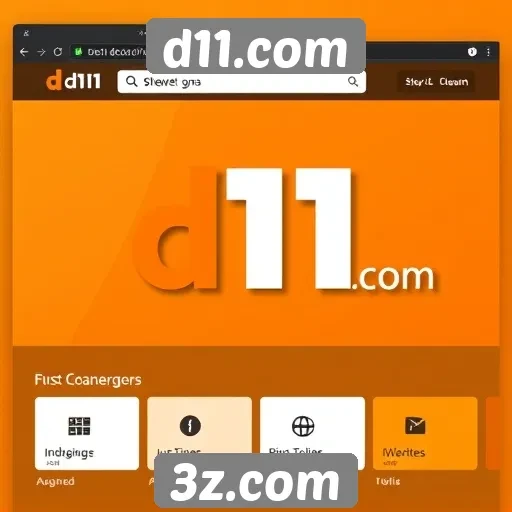 Interface do usuário do d11.com e sua navegação